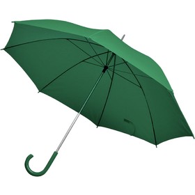 Зонт-трость с пластиковой ручкой, механический, зеленый, D=103 см, 100% полиэстер 190 T
