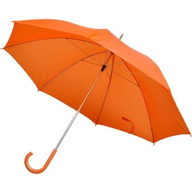 Зонт-трость с пластиковой ручкой, механический, оранжевый, D=103 см, 100% полиэстер 190 T