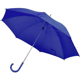 Зонт-трость с пластиковой ручкой, механический, синий, D=103 см, 100% полиэстер 190 T