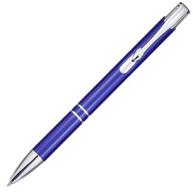 Алюминиевая шариковая кнопочная ручка Moneta, синий