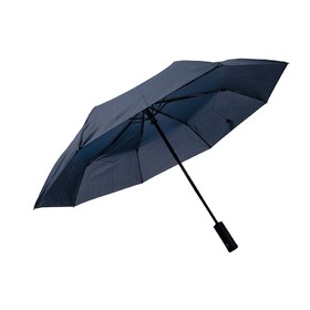 Зонт MANCHESTER складной, полуавтомат, темно-синий, D=100 см, нейлон