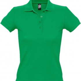 Рубашка поло женская People 210, ярко-зеленая