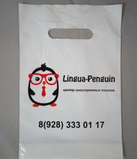 Пакет ПВД с логотипом 