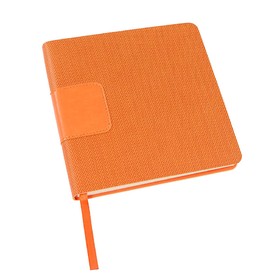 Ежедневник недатированный Scotty, А5-,  оранжевый, кремовый блок, без обреза