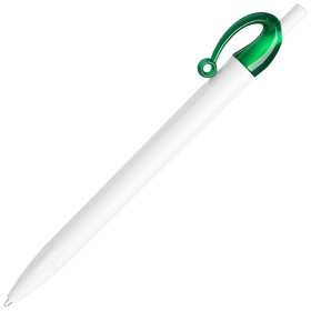 JOCKER, ручка шариковая, зеленый/белый, пластик