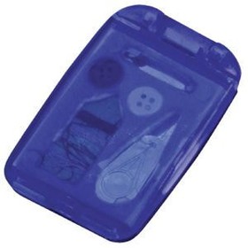 Набор швейный с зеркалом, синий, 7,5х4,9х1 см, пластик, тампопечать