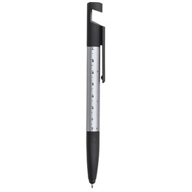 Многофункциональная ручка PAYRO, пластик, серебристый/черный