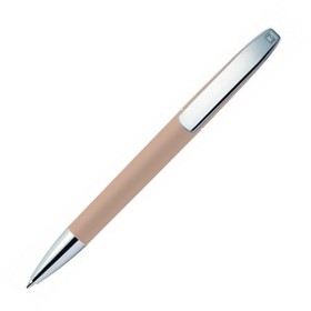 Ручка шариковая VIEW, бежевый, покрытие soft touch, пластик/металл