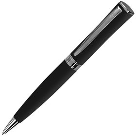 WIZARD, ручка шариковая, черный/хром, металл