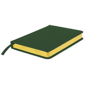 Ежедневник датированный Joy, А5,  темно-зеленый, белый блок, золотой обрез