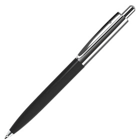 BUSINESS, ручка шариковая, черный/серебристый, металл/пластик