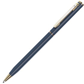 SLIM, ручка шариковая, сизый/золотистый, металл