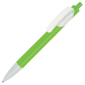 TRIS, ручка шариковая, зеленое яблоко/белый, пластик