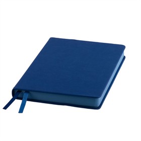 Ежедневник датированный Softie, А5, синий, кремовый блок, синий обрез