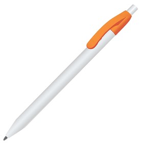 N1, ручка шариковая, оранжевый/белый, пластик