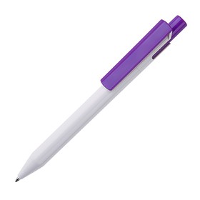 Ручка шариковая Zen, белый/фиолетовый, пластик