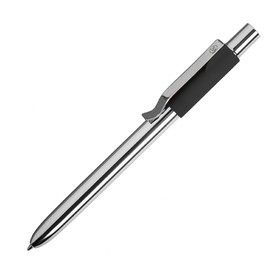 STAPLE, ручка шариковая, хром/черный, алюминий, пластик