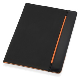 Папка для документов «Делос», черный/оранжевый
