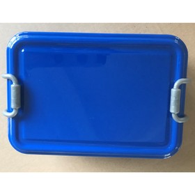 Ланч-бокс MEAL, пластик, 2 отделения, 650мл, 17,8х11,8х6,6 см, синий
