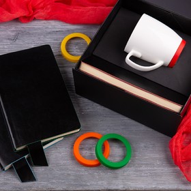 Набор подарочный SMART TALK: бизнес-блокнот, кружка, коробка, красный