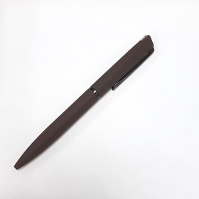 FRANCISCA, ручка шариковая, темно-коричневый/вороненая сталь, металл, пластик, софт-покрытие