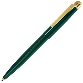 DELTA NEW, ручка шариковая, зеленый/золотистый, металл