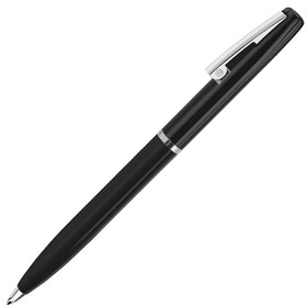 CLICKER, ручка шариковая, черный/хром, металл