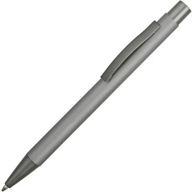 Ручка металлическая soft touch шариковая «Tender» с зеркальным слоем, серый