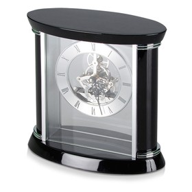 Часы настольные «Ковингтон», черный/серебристый (Р)