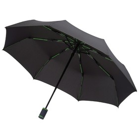 Зонт складной AOC Mini с цветными спицами, зеленое яблоко