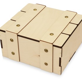 Деревянная подарочная коробка с крышкой 