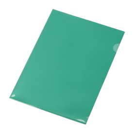 Папка-уголок прозрачный формата А4  0,18 мм, зеленый