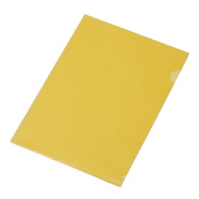 Папка-уголок прозрачный формата А4  0,18 мм, желтый