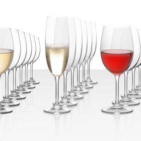 Подарочный набор бокалов для красного, белого и игристого вина 