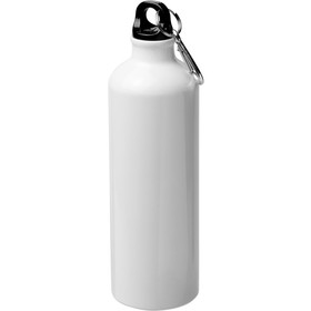 Сублимационная спортивная бутылка Pacific объемом 770 мл с карабином, белый