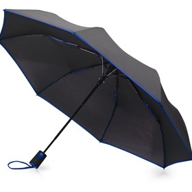 Зонт-полуавтомат складной Motley с цветными спицами, синий