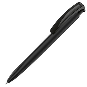 Ручка пластиковая шариковая трехгранная «Trinity Gum» soft-touch, черный