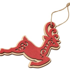 Подвеска деревянная «Рождественский олень»