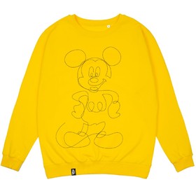Свитшот с вышивкой Mickey Mouse, желтый