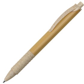 Ручка из бамбука и переработанной пшеницы шариковая 