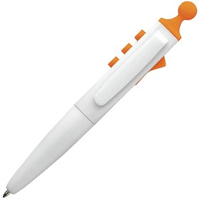 Ручка шариковая «Clic Pen», белый/оранжевый