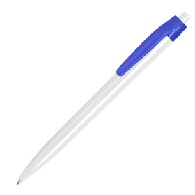 N8, ручка шариковая, белый/синий, пластик