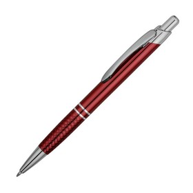 Ручка шариковая «Кварц», красный/серебристый