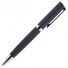 Ручка шариковая автоматическая BrunoVisconti® 1 мм, синяя Milano (синий металлический корпус)