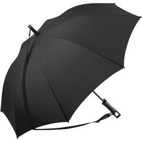 Зонт-трость «Loop» с плечевым ремнем, черный