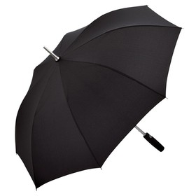Зонт-трость «Alu» с деталями из прочного алюминия, черный