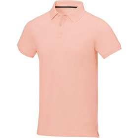 Calgary мужская футболка-поло с коротким рукавом, pale blush pink
