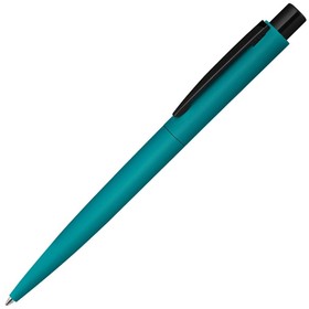 Ручка шариковая металлическая «LUMOS M» soft-touch, морская волна/черный
