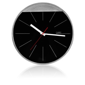 Часы настенные «Де-Мойн», черный/серебристый (Р)
