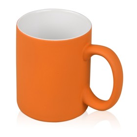 Кружка с покрытием soft-touch «Barrel of a Gum», оранжевый (P)